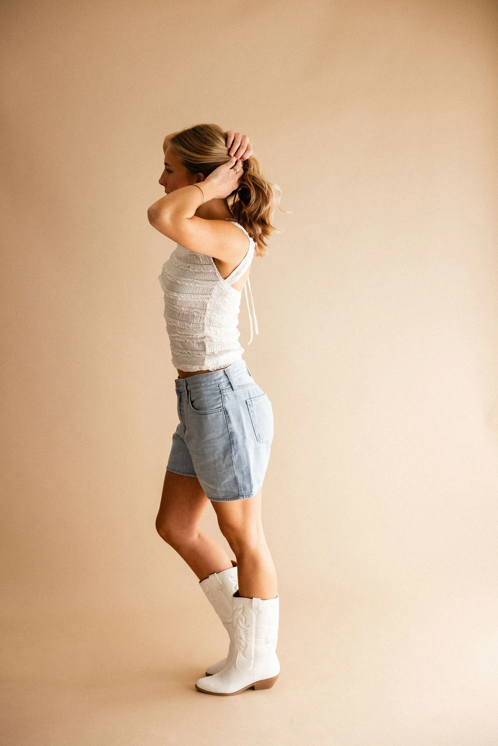 Just Black Denim Light Wash Denim Shorts