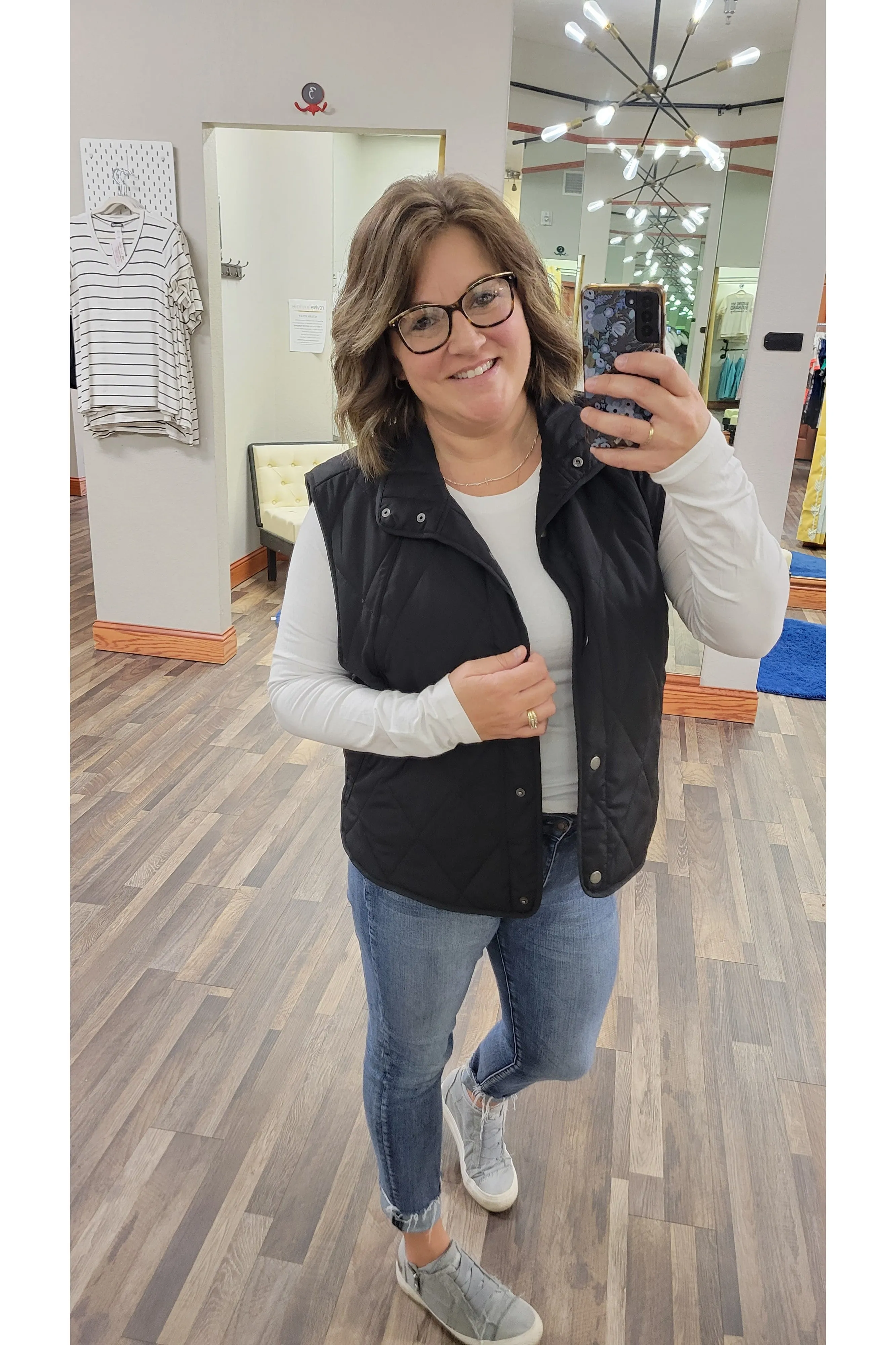 Keep me Cozy Black Puffer Vest