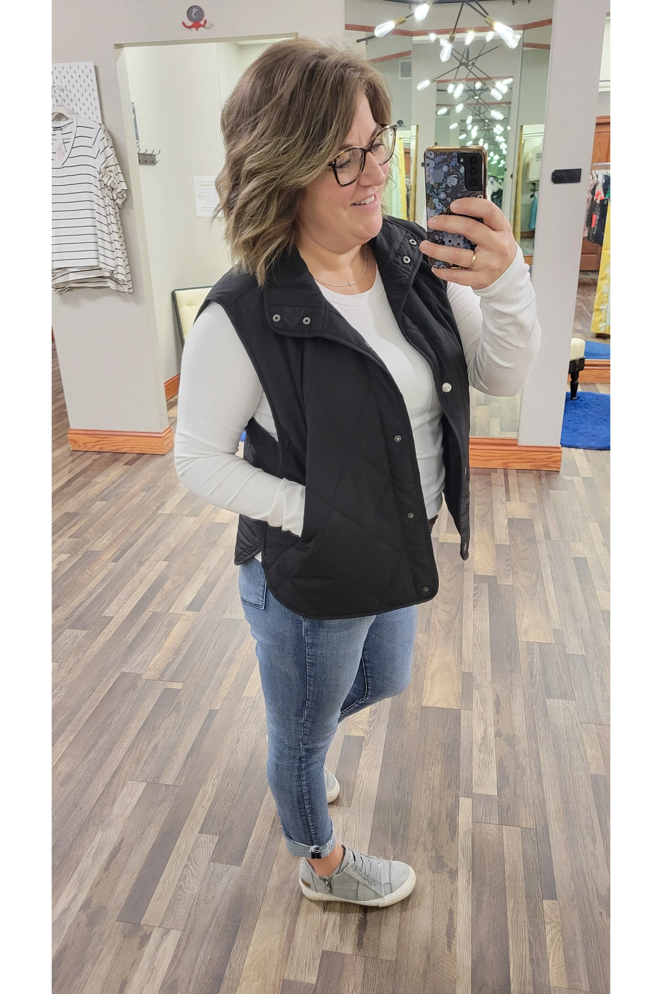 Keep me Cozy Black Puffer Vest
