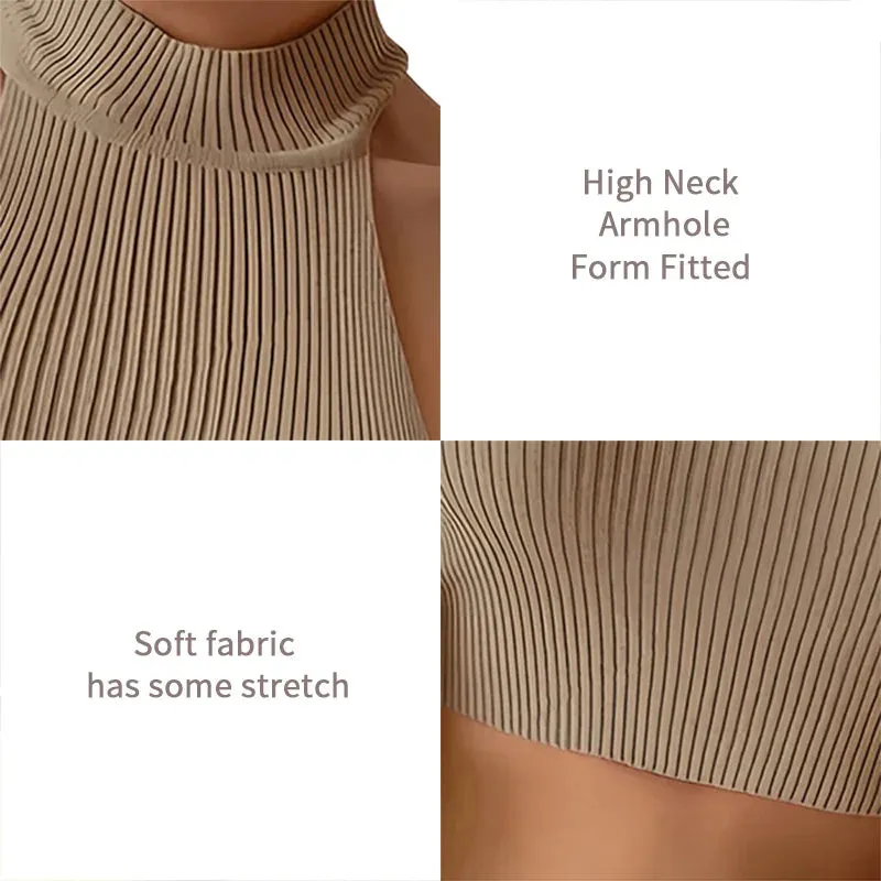 Knit Halter Crop Top