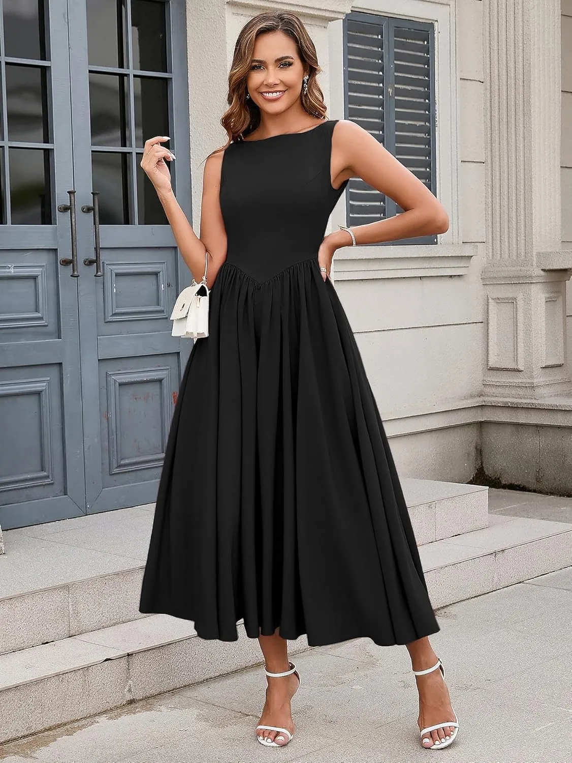 KUTUMAI Women Summer Sleeveless Maxi Dress Casual Vacation Sundress Tank Flowy Long Formal Wedding Guest Dresses 2025