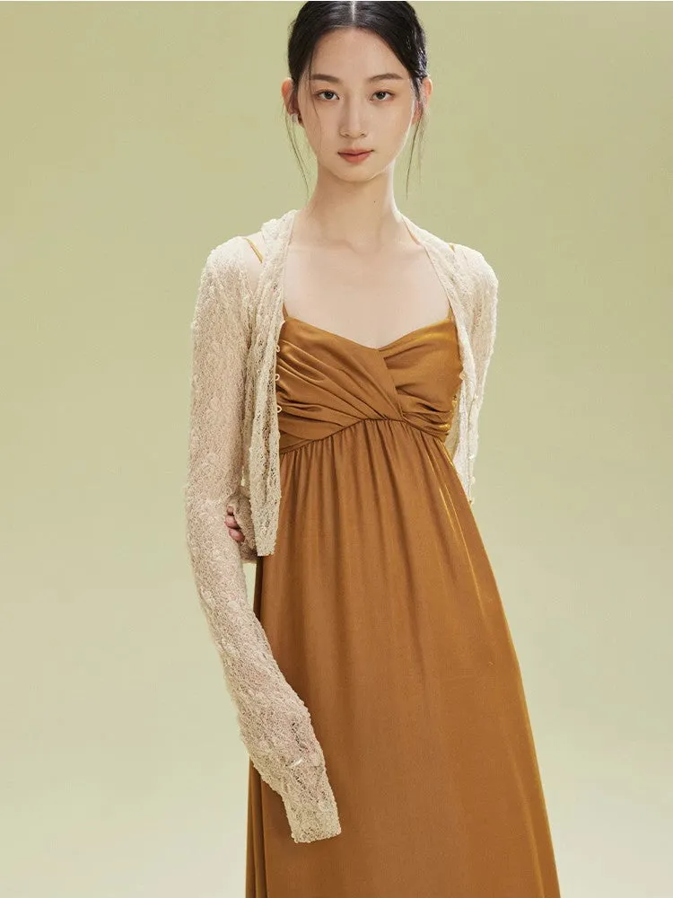 Lace Thin Mesh Sheer Elegant Bolero Cardigan