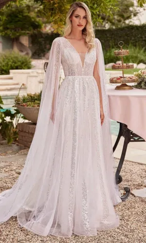 Ladivine CD852W - Sequin A-Line Bridal Gown