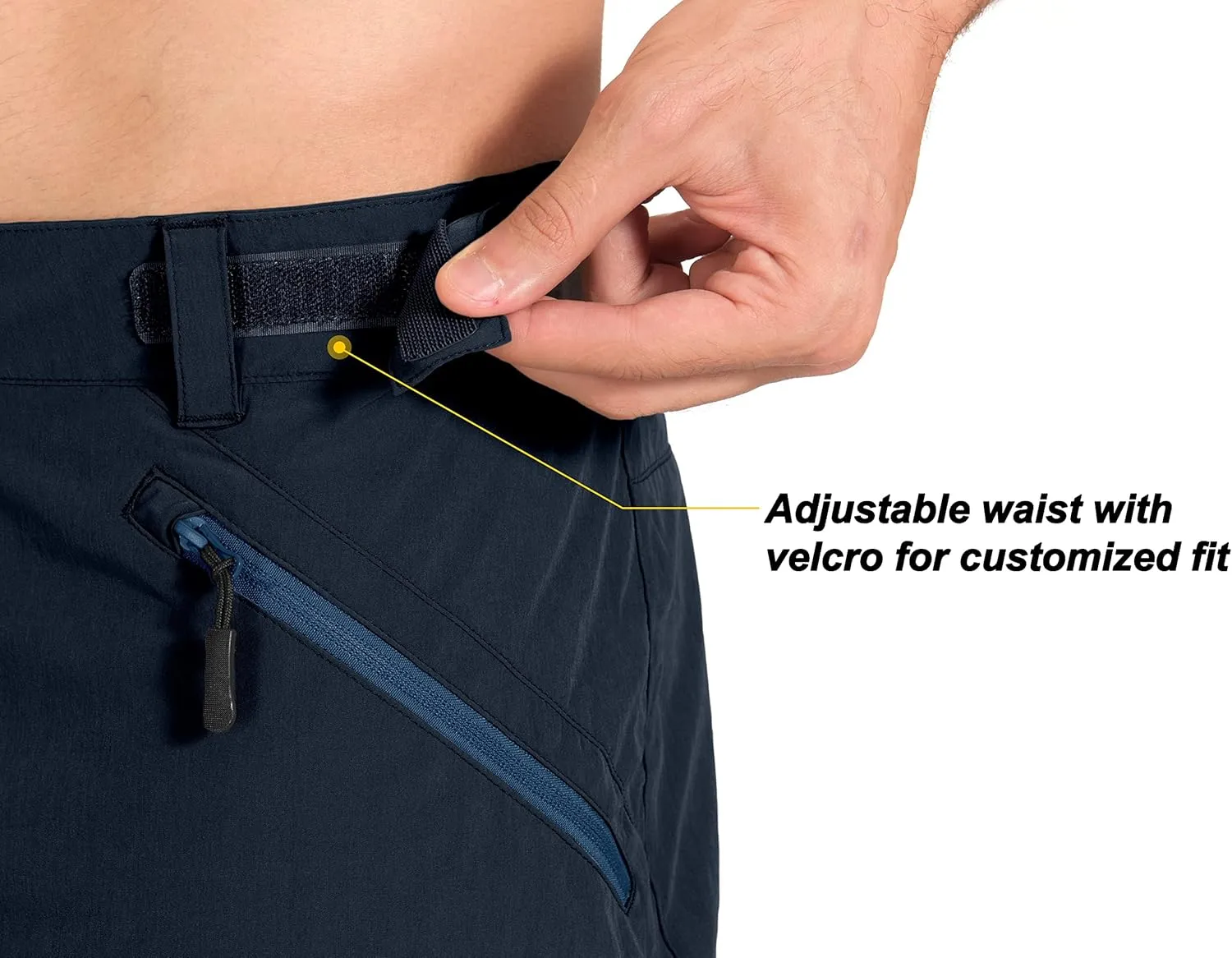 Little Donkey Andy Men's Lightweight Quick Dry Hiking Shorts Breathable Outdoor Cargo Shorts for Fishing Travel Casual