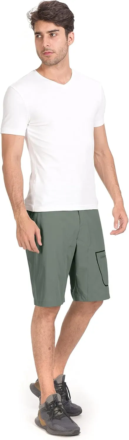 Little Donkey Andy Men's Lightweight Quick Dry Hiking Shorts Breathable Outdoor Cargo Shorts for Fishing Travel Casual