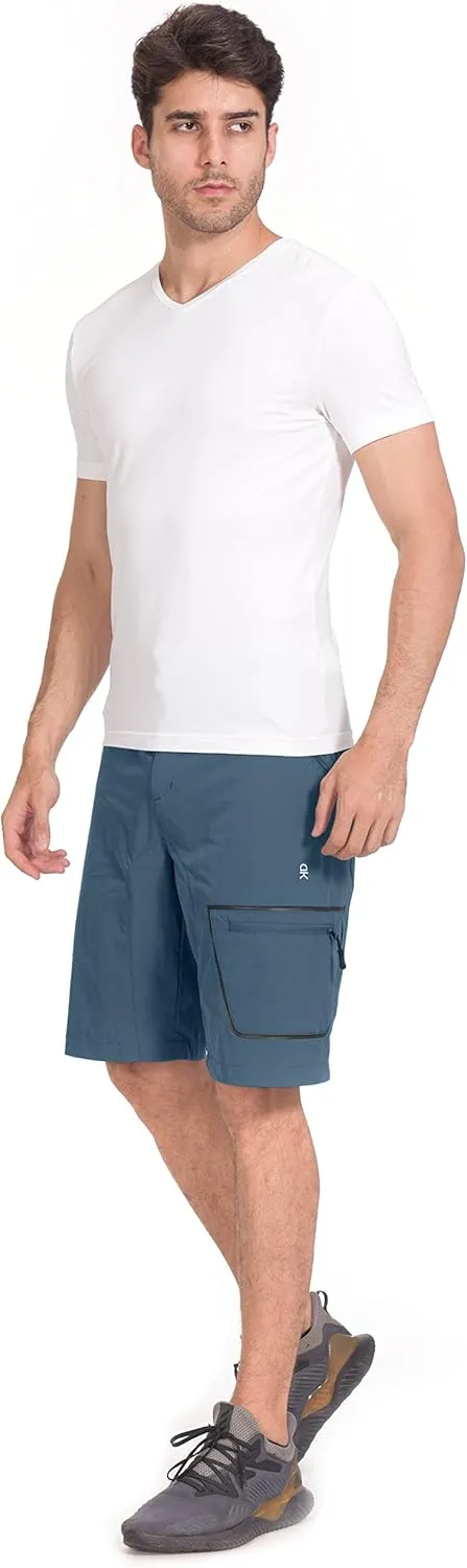 Little Donkey Andy Men's Lightweight Quick Dry Hiking Shorts Breathable Outdoor Cargo Shorts for Fishing Travel Casual