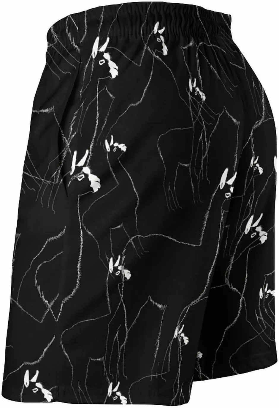Llama Men's Swim Trunks Quick Dry Board Shorts Breathable Summer Beach Shorts Bathing Suits