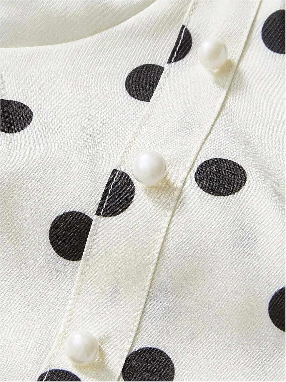 MakeMeChic Women's Polka Dots Pearl Lace Tie Shoulder Camisole Ruffle Elegant Tank Crop Tops