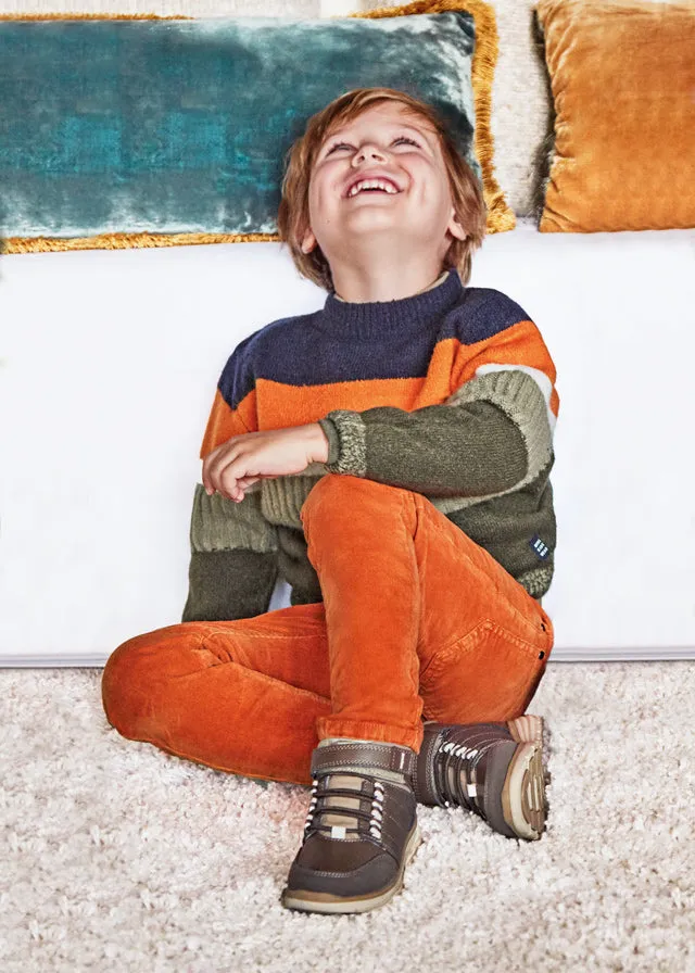 Mayoral | Pumpkin Slim Corduroy Trousers