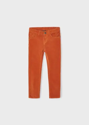 Mayoral | Pumpkin Slim Corduroy Trousers