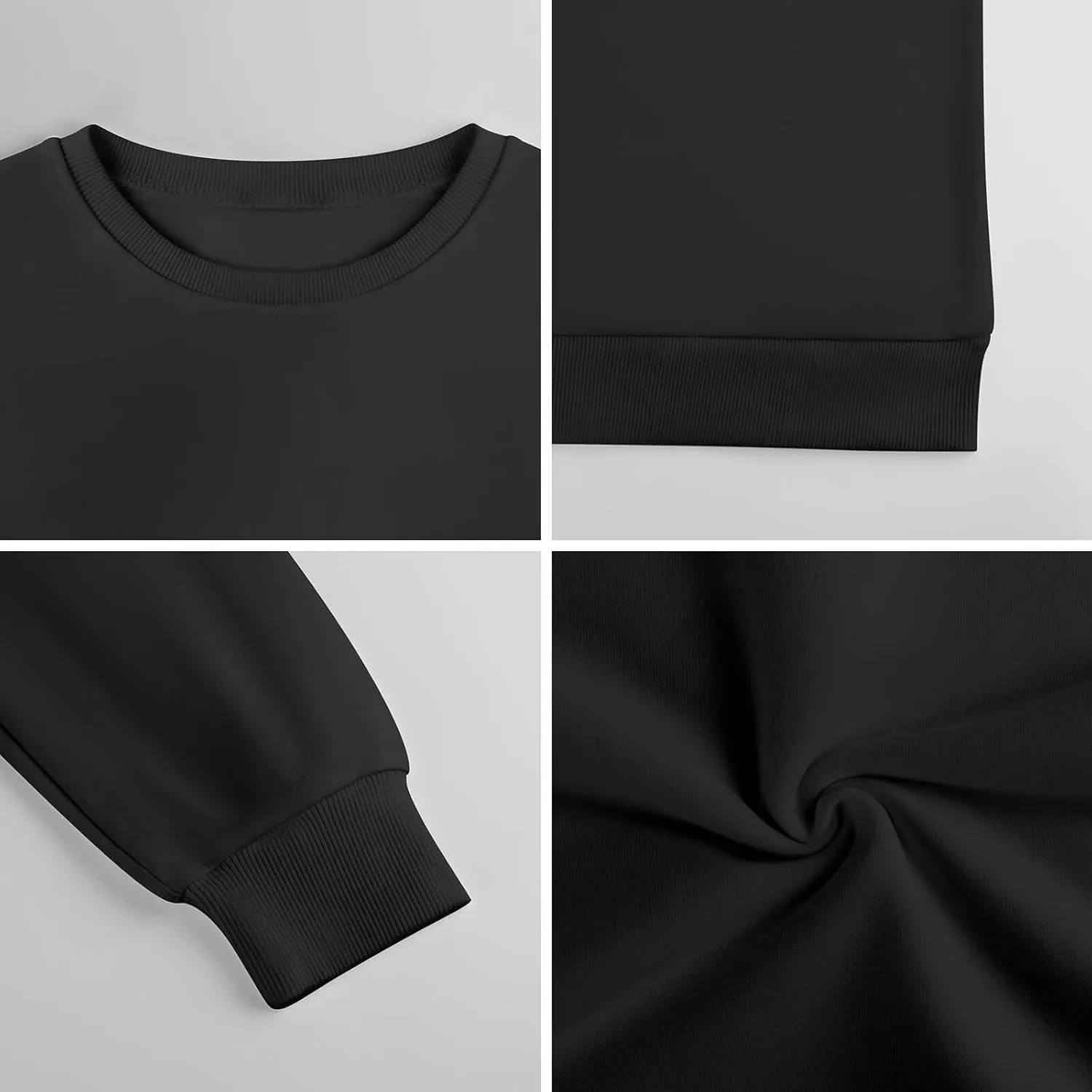 Mens Crewneck Long Sleeve Tops - Standard-Fit Jersey Shirt for Golf Sport
