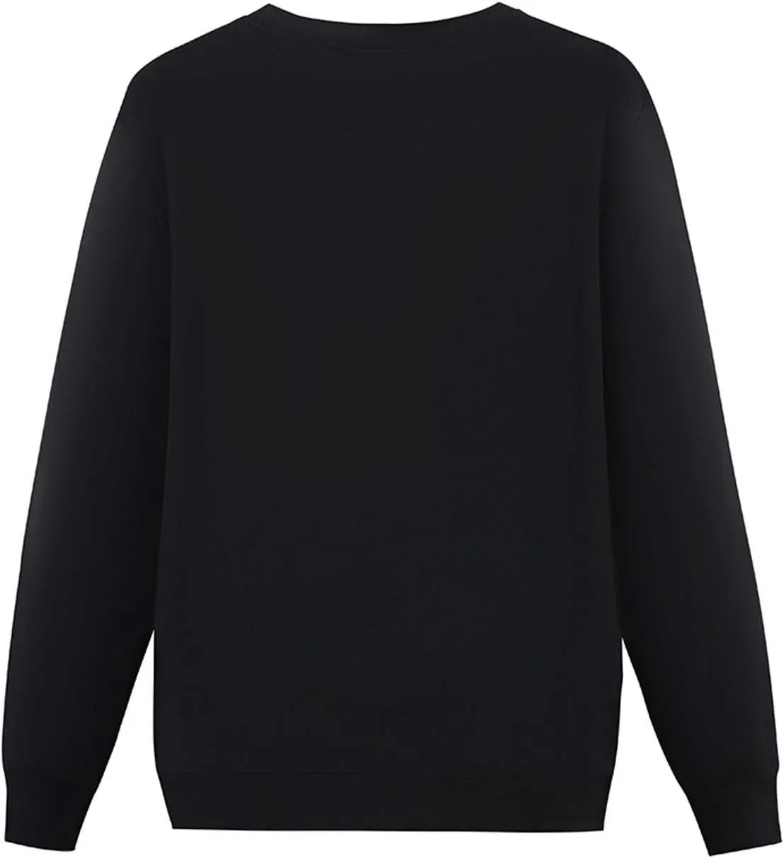 Mens Crewneck Long Sleeve Tops - Standard-Fit Jersey Shirt for Golf Sport