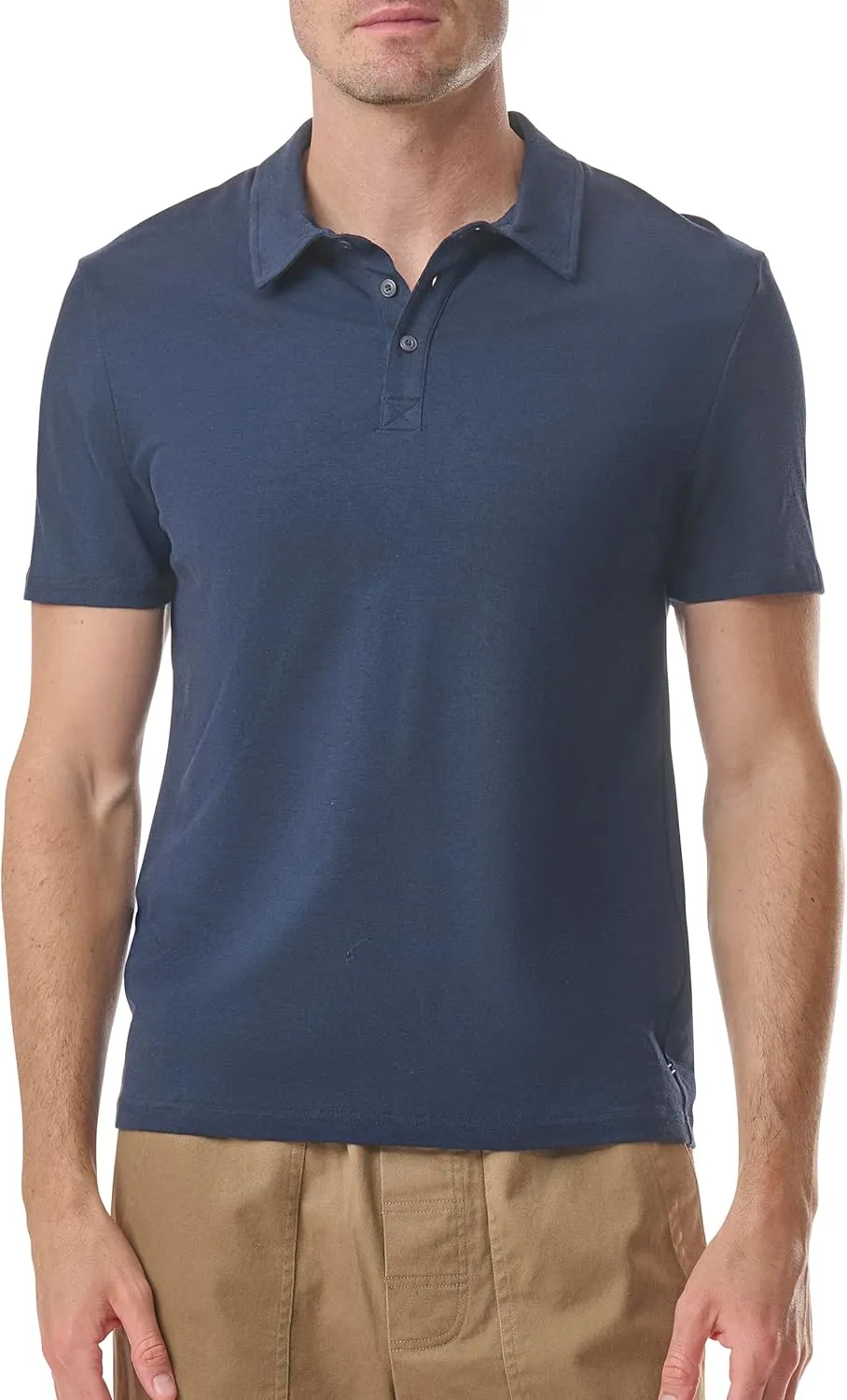 Men's Plain Jersey Short Sleeve Polo Shirt