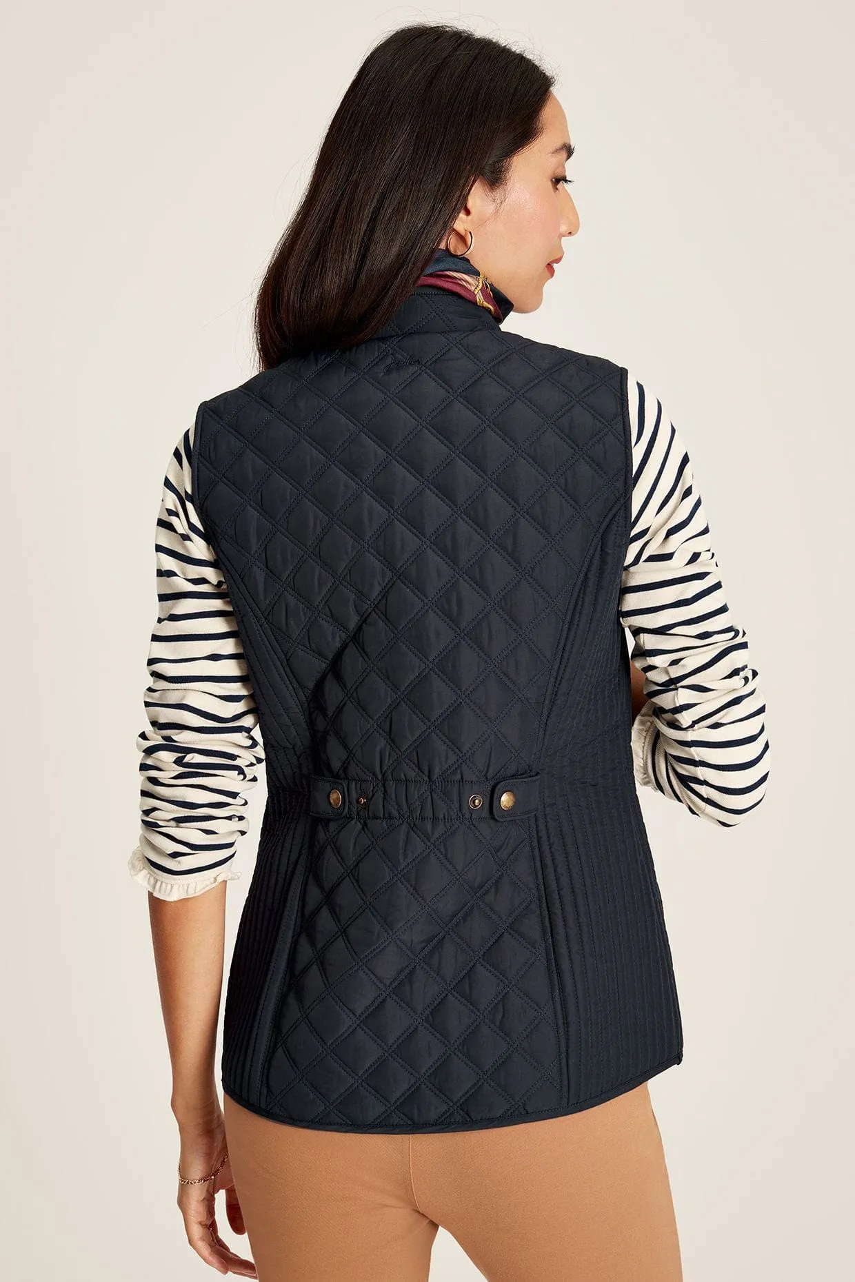 Minx Diamond Quilted Gilet - Dark Navy