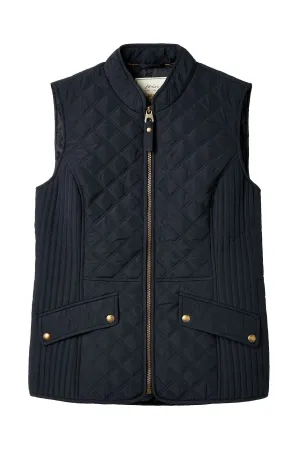 Minx Diamond Quilted Gilet - Dark Navy