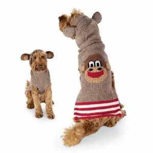 MONKEY & EARS HOODIE DOG SWEATER
