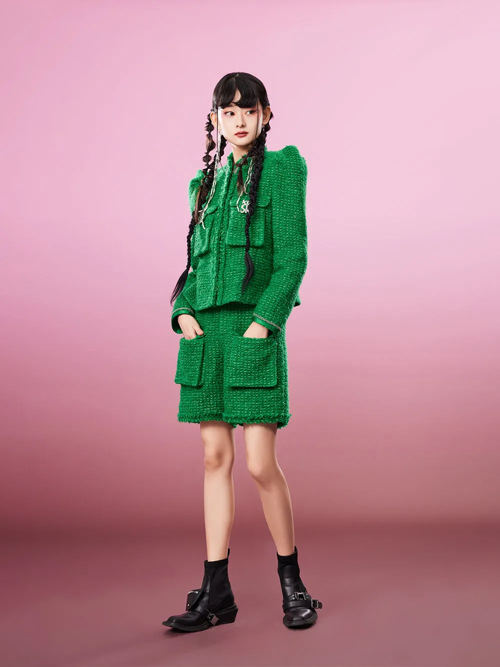 MUKZIN  Elegant Elegant Solid Color Fashion Thin Coat