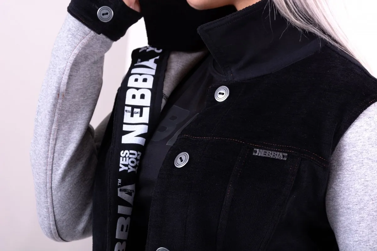 Nebbia Baseball Jacket 686 - Black