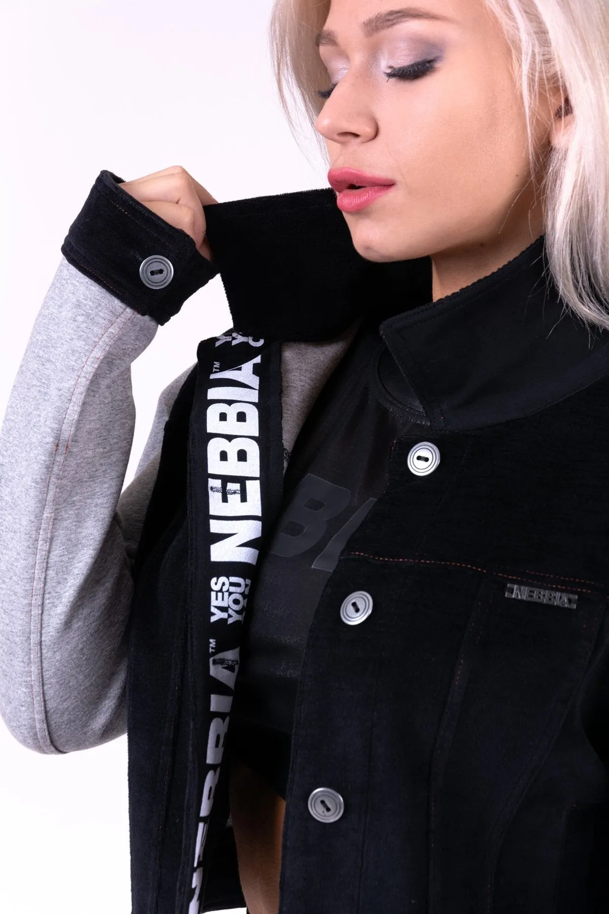 Nebbia Baseball Jacket 686 - Black