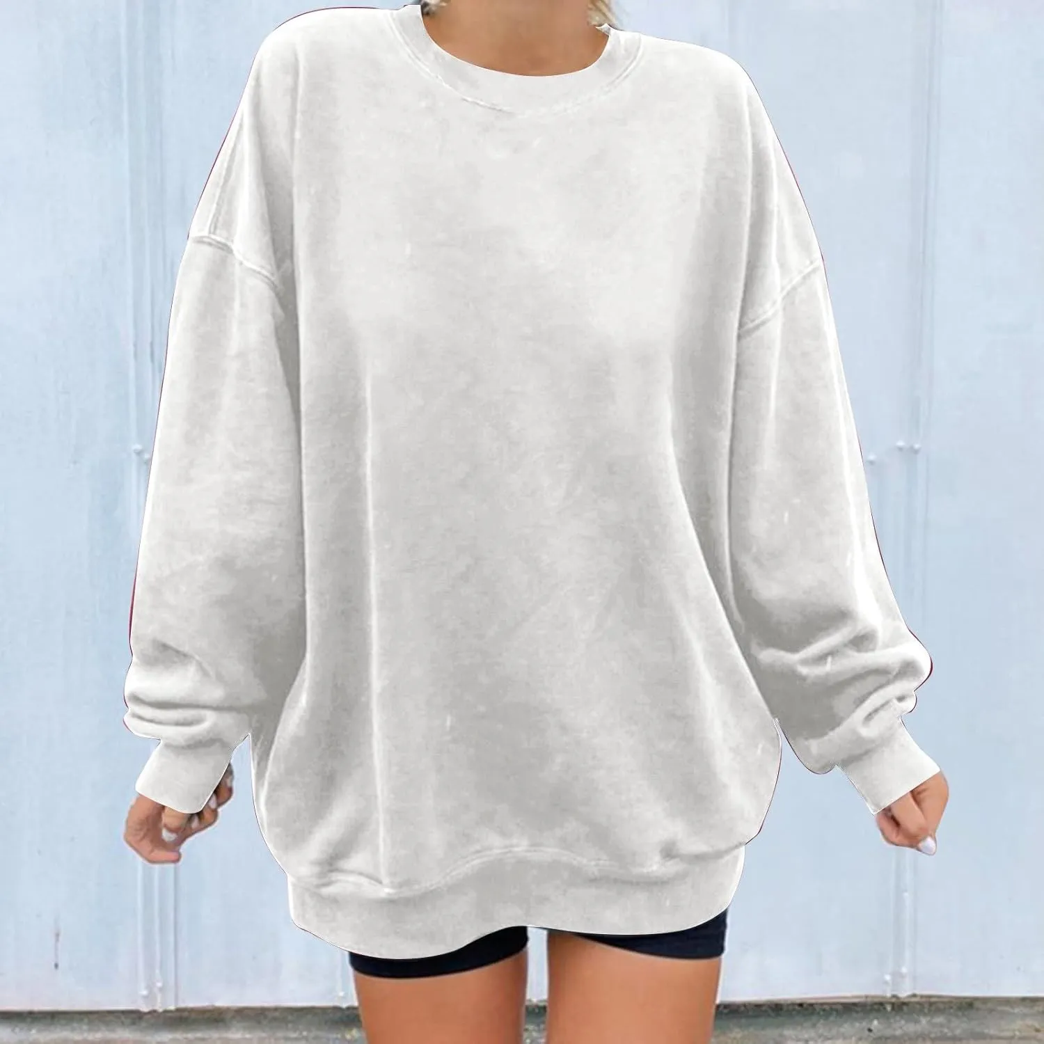 Oversized Long Sleeve Crewneck Sweatshirts For Teen Girls Fall Fashion Womens Pullover Tops Casual Loose y2k Clothes