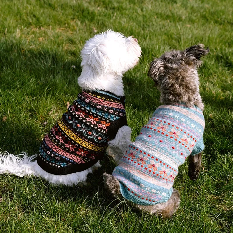 Parker Cozy Dog Wool Sweater Black