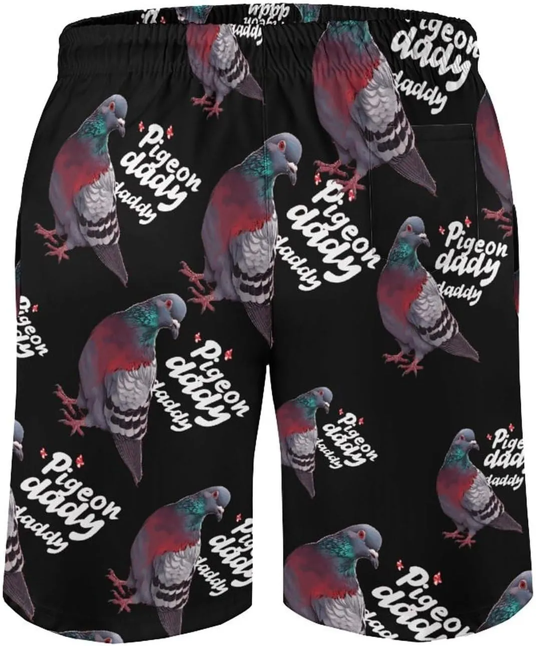 Pigeon Daddy Men's Swim Trunks Quick Dry Board Shorts Breathable Summer Beach Shorts Bathing Suits