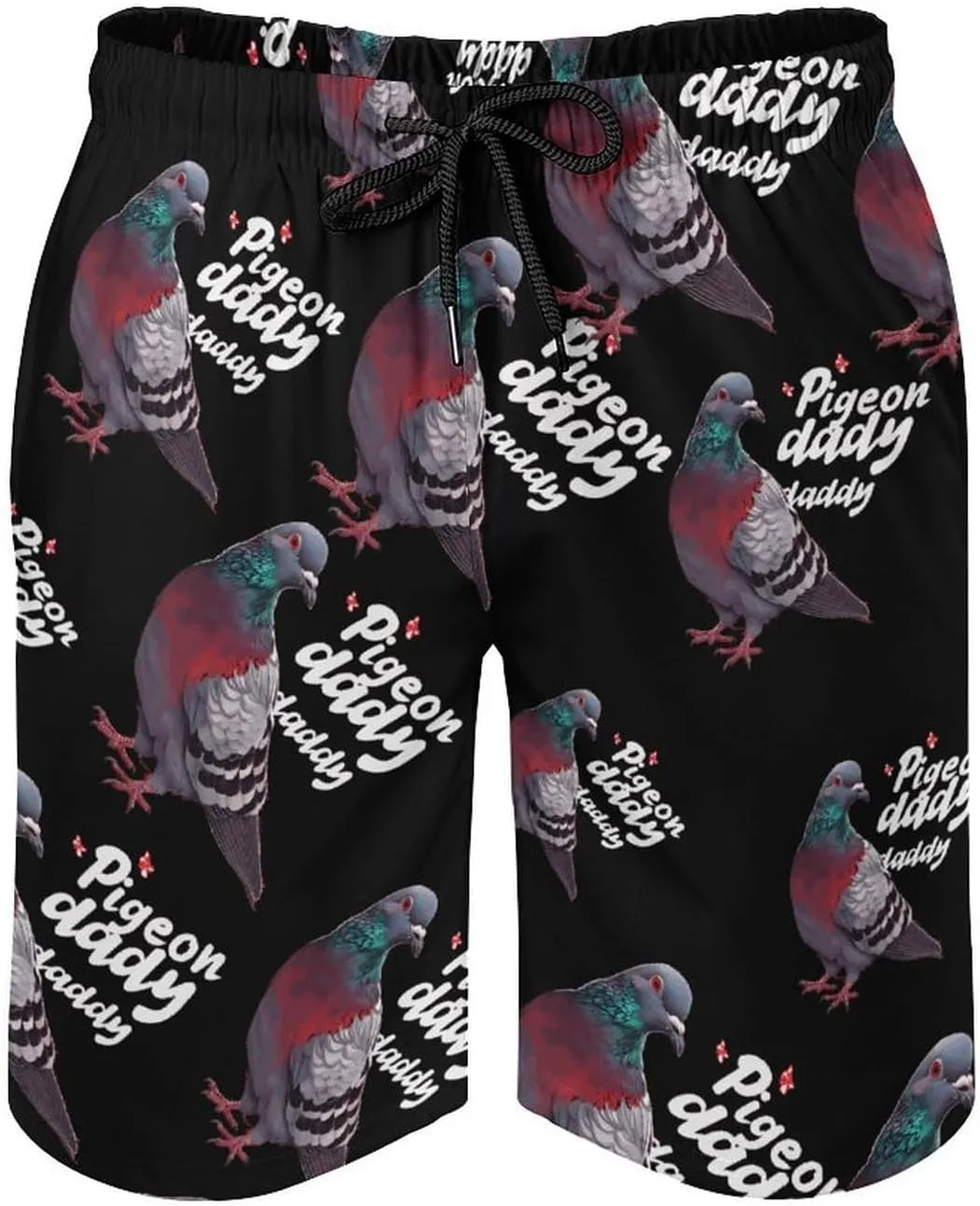 Pigeon Daddy Men's Swim Trunks Quick Dry Board Shorts Breathable Summer Beach Shorts Bathing Suits