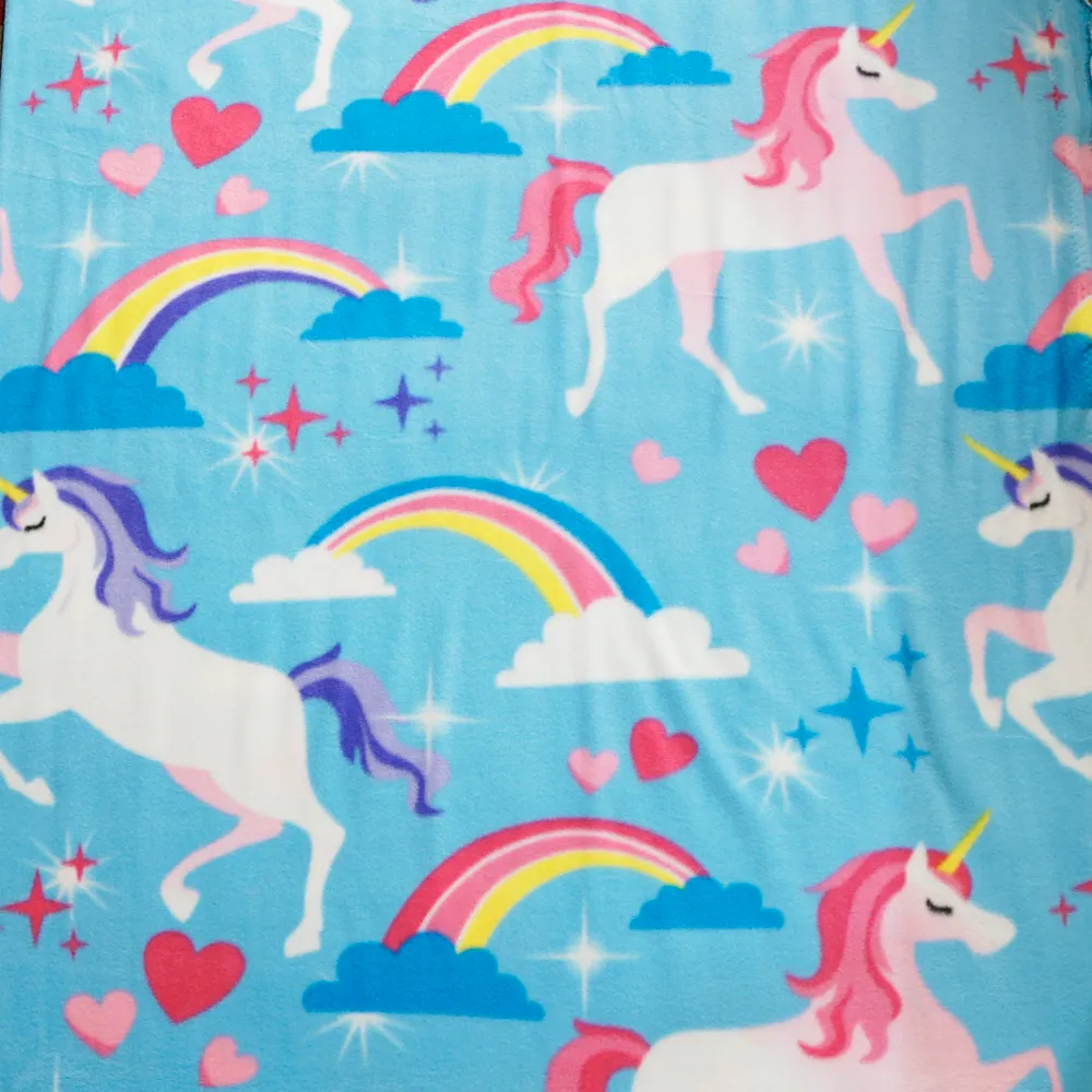 Prancing Unicorns Fleece Fleece Fabric
