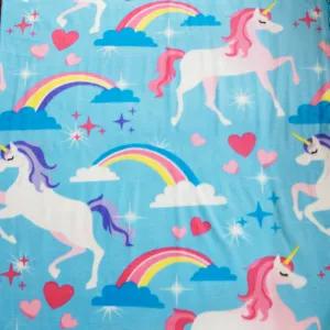 Prancing Unicorns Fleece Fleece Fabric