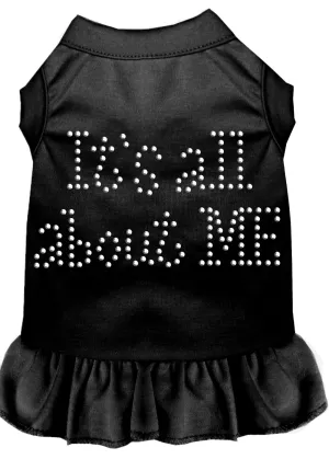 Rhinestone All About Me Dress Black Xl