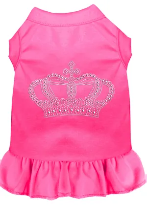 Rhinestone Crown Dress Bright Pink 4x