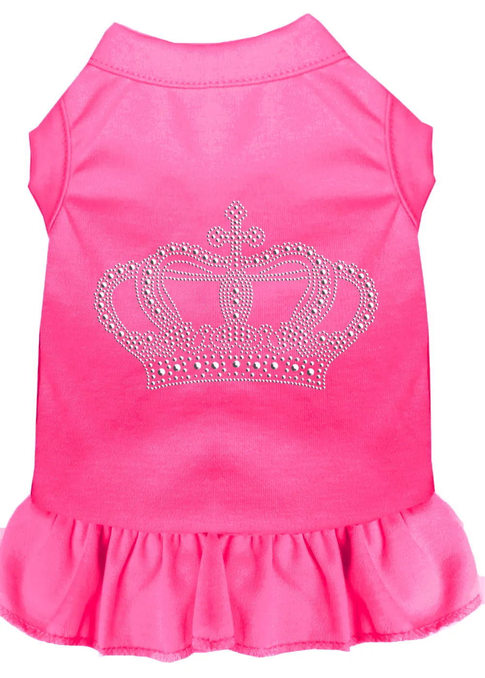 Rhinestone Crown Dress Bright Pink 4x