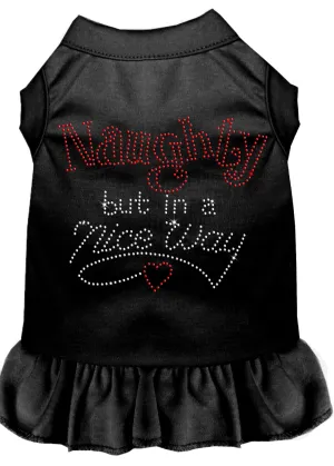Rhinestone Naughty But In A Nice Way Dress Black Med