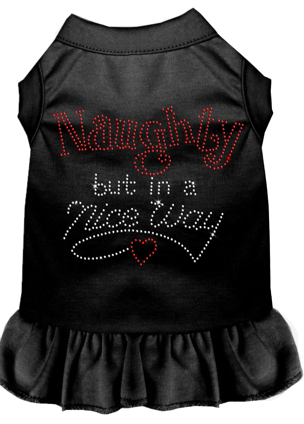 Rhinestone Naughty But In A Nice Way Dress Black Med