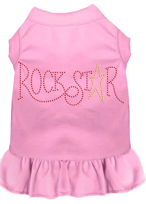 Rhinestone Rockstar Dress Light Pink Xxl