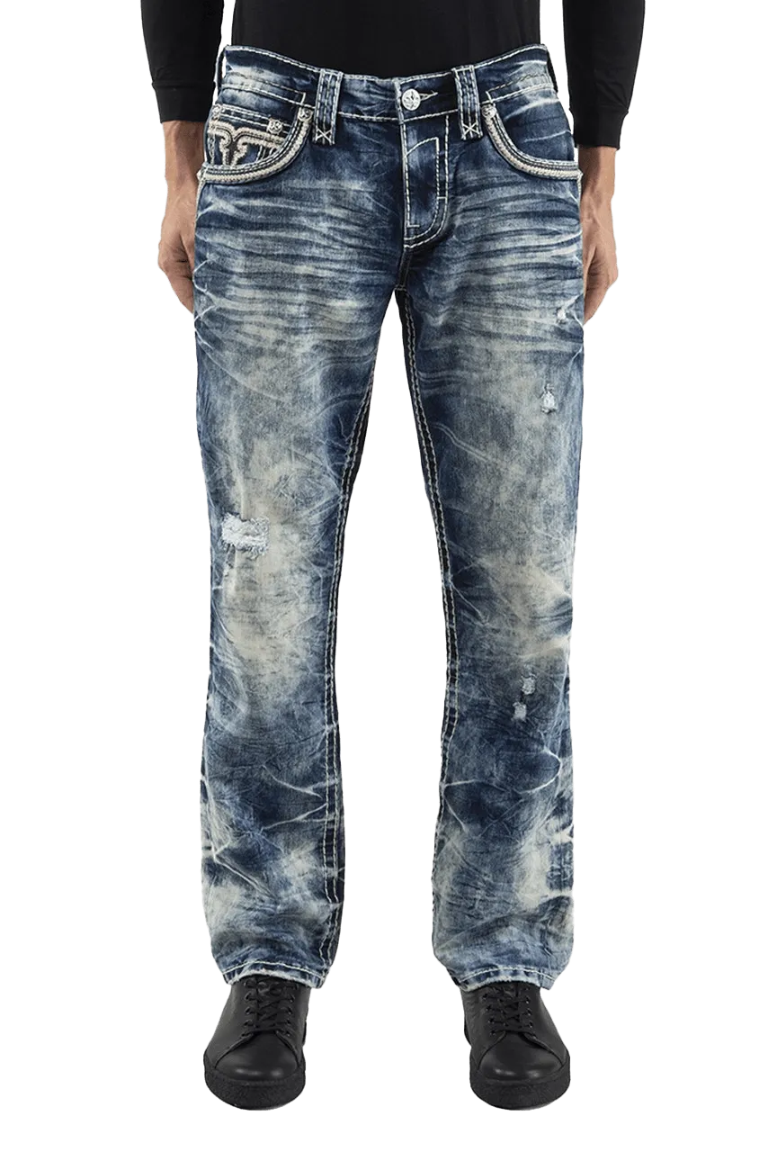 Rock Revival Men's Rusty Straight Denim Jeans