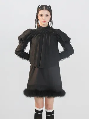 Romantic Lace Layered Elegant Knit