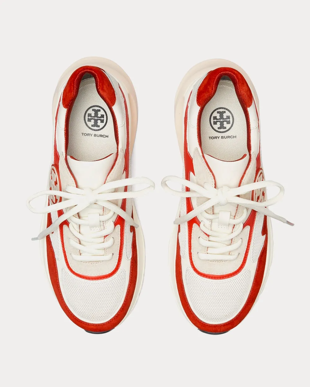 Sawyer New Ivory / Brick Orange / Beige Low Top Sneakers