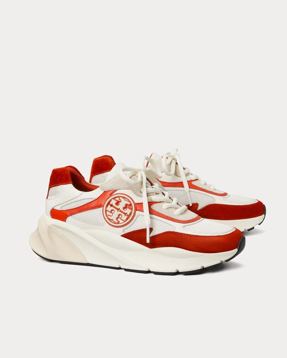 Sawyer New Ivory / Brick Orange / Beige Low Top Sneakers