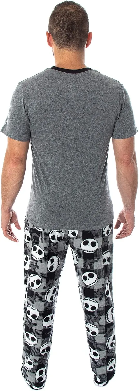 Seven Times Six Nightmare Before Christmas Jack Skellington 3 Piece Gift Set Pajama Pants, Shirt, and Cozy Socks