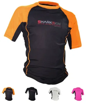 Sharkskin Unisex Rapid Dry Short Sleeve Rash Guard Top CLOSEOUT