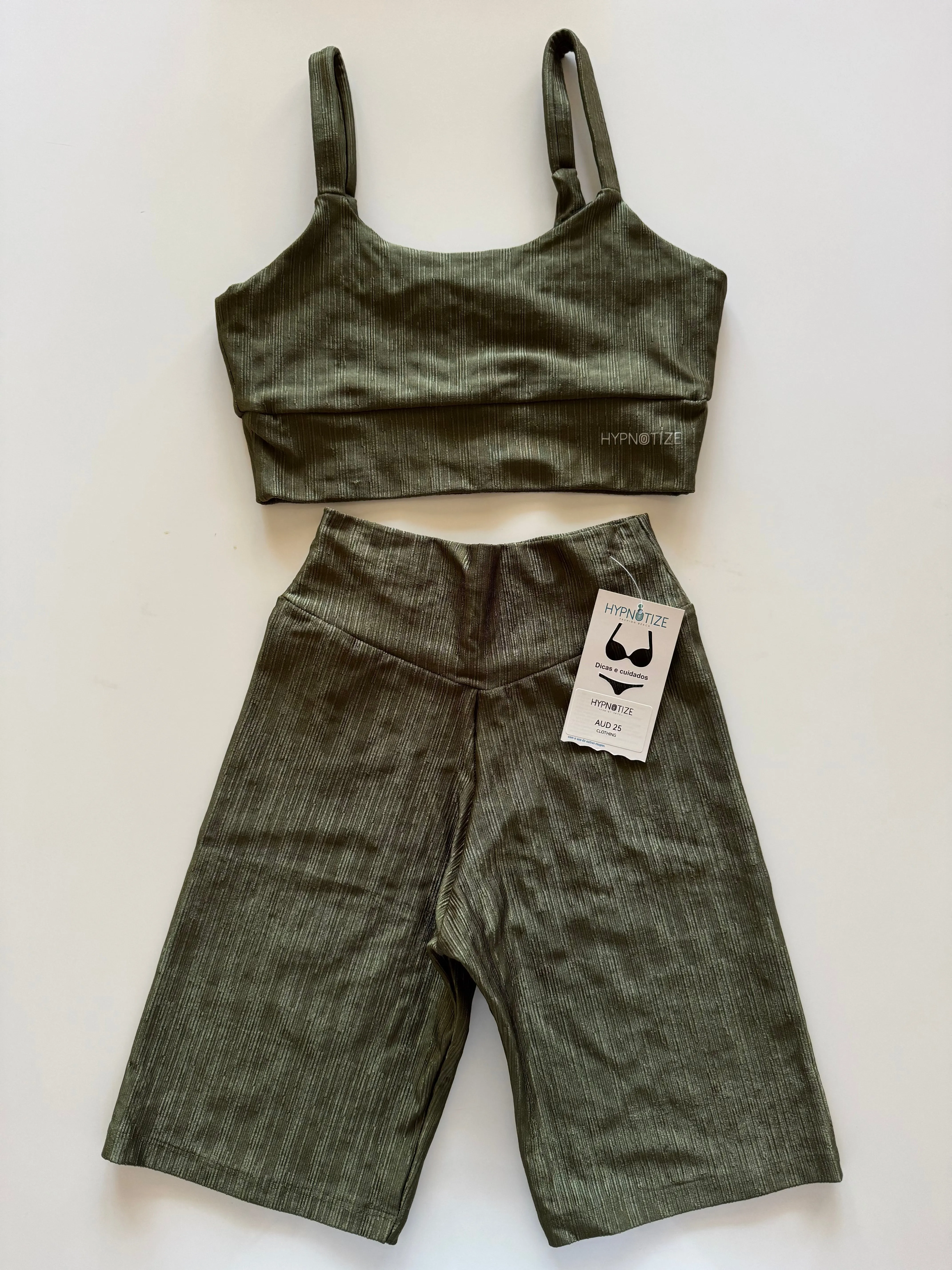 SHORTS   SPORTS BRA - MILITAR