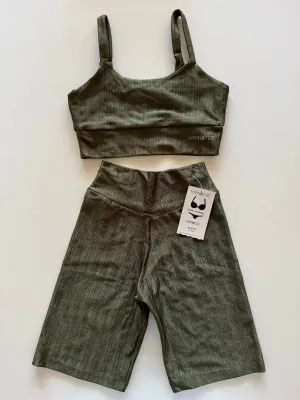 SHORTS   SPORTS BRA - MILITAR