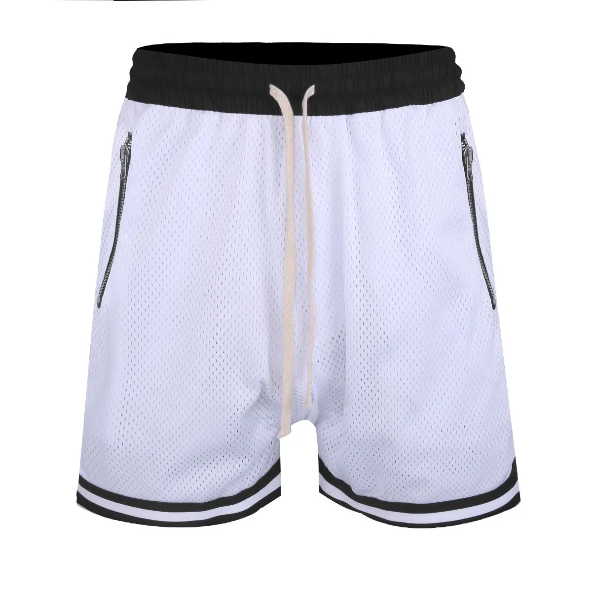 Sports Mesh Shorts - White