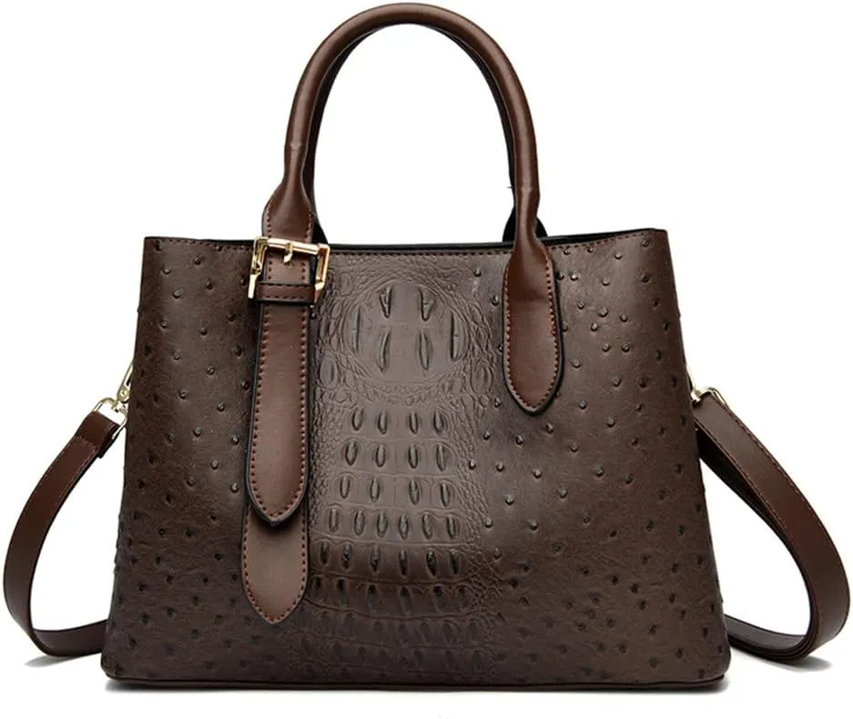 Stylish Red Satchel Handbag for Women - Large Leather Crossbody & Shoulder Purse