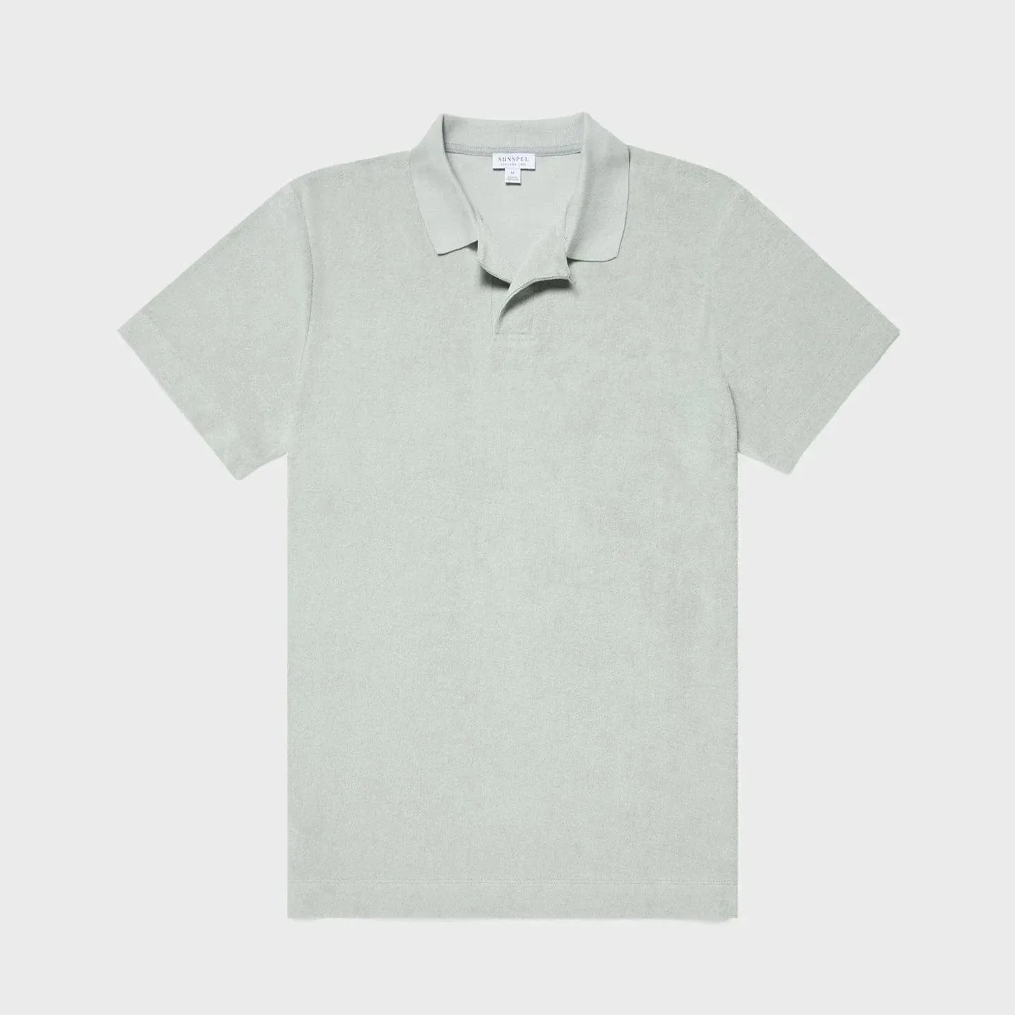Sunspel Toweling Polo Shit Laurel