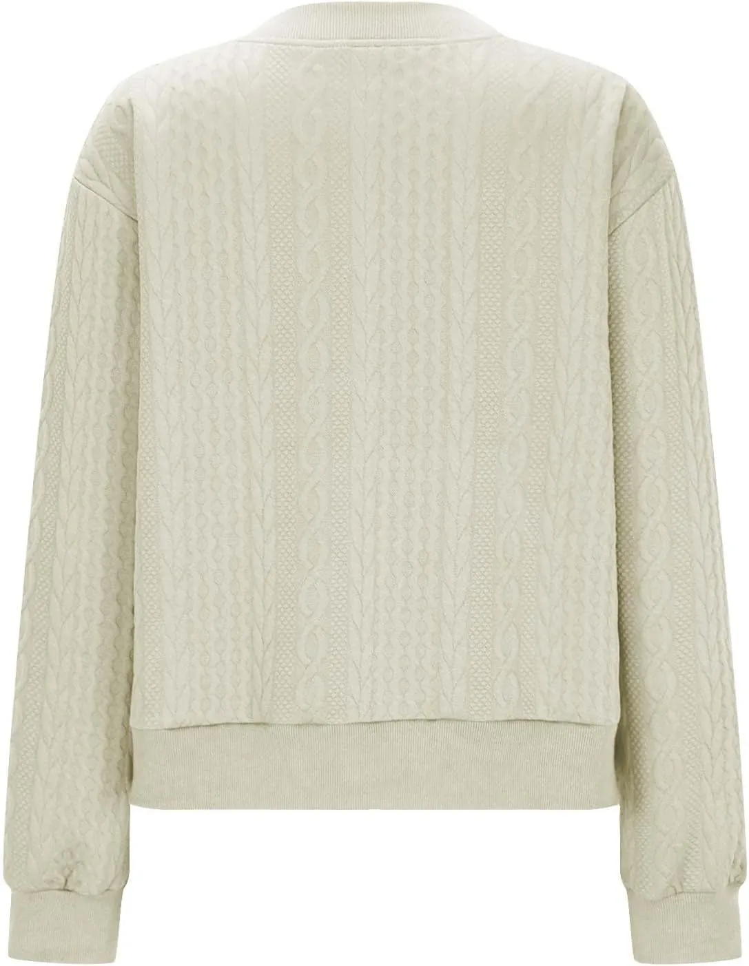 TANGNADE Women's Oversized Zip Up Sweatshirts Sweater Fall Outfits Casual Loose Knit Jackets with Pocket Cardigan Blouse