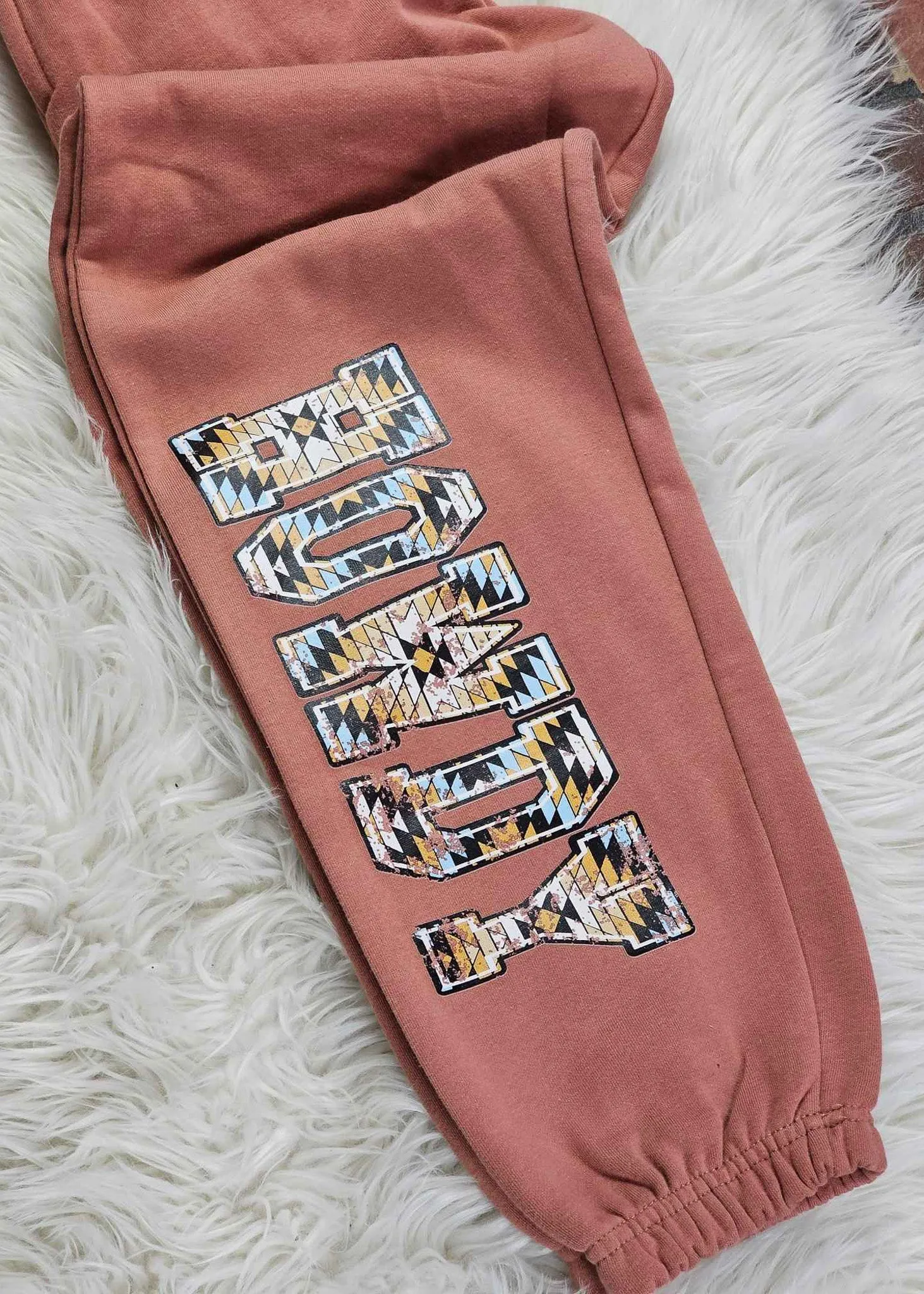 Terracotta HOWDY Sweat Pants