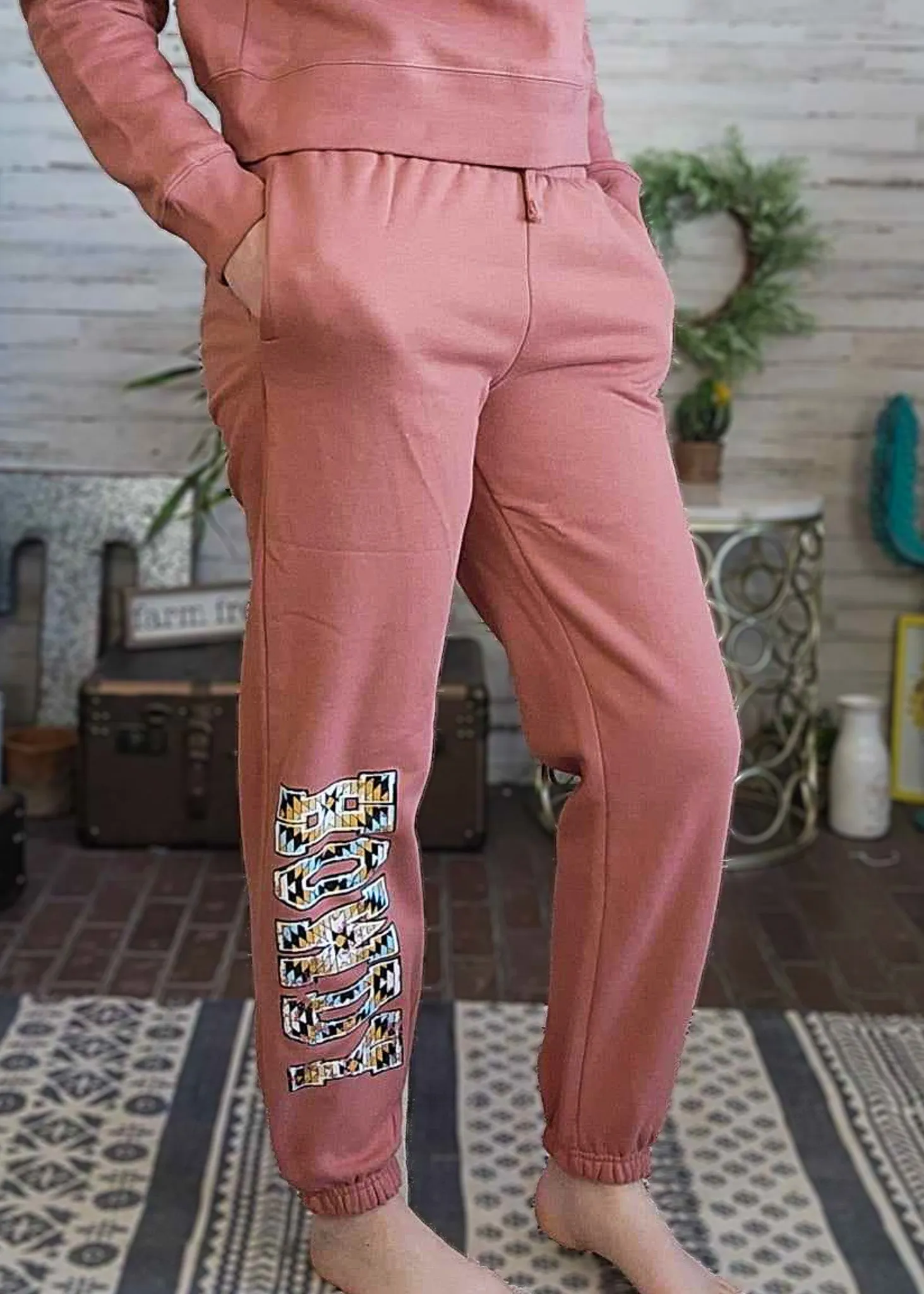 Terracotta HOWDY Sweat Pants