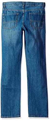 The Children's Place Big Boys' Straight Leg Jeans, Carbon,6